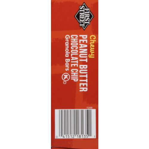 First Street Granola Bars, Peanut Butter Chocolate Chip, Chewy