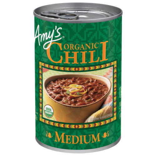 Amy's Chili, Organic, Medium