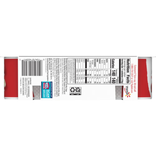 Yoplait Low Fat Strawberry/Strawberry Banana Yogurt