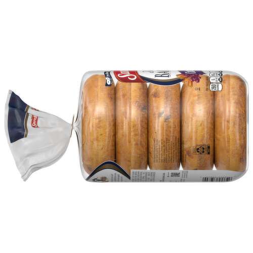 Sara Lee Cinnamon Raisin Sliced Bagel- Full Size Fruit Bagels, 5 count, 16.7 oz