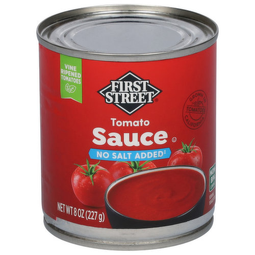 First Street Tomato Sauce, No Salt Added