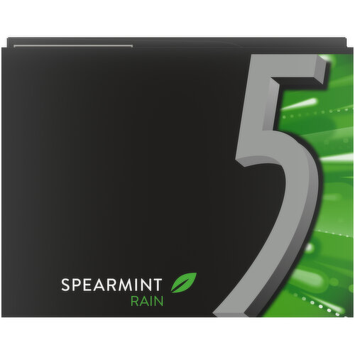 5 Spearmint Rain Sugarfree Gum Packs