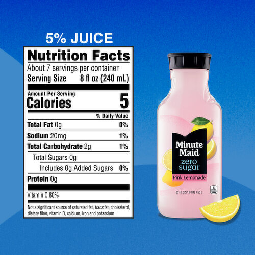 Minute Maid  Sugar Pink Lemonade Bottle