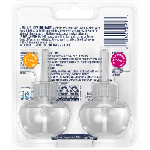 Glade Hawaiian Breeze/Vanilla Passion Fruit Scented Oil Refills