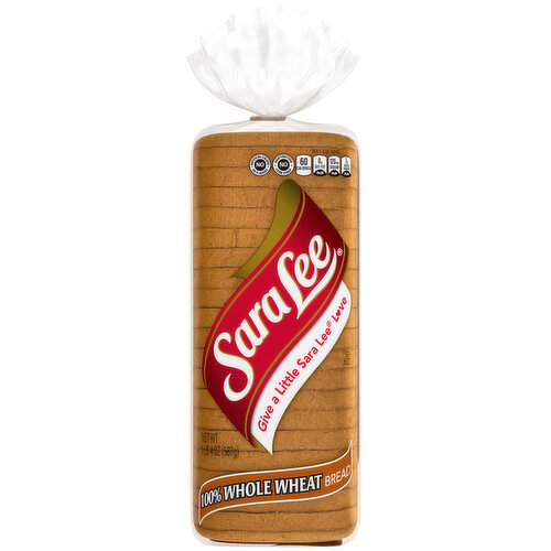 Sara Lee 100% Whole Wheat Whole Wheat Bread, 20 oz