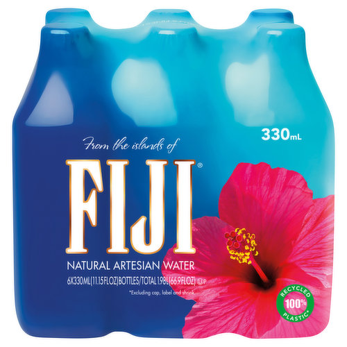 Fiji Water 6 Pack, Natural Artesian Water