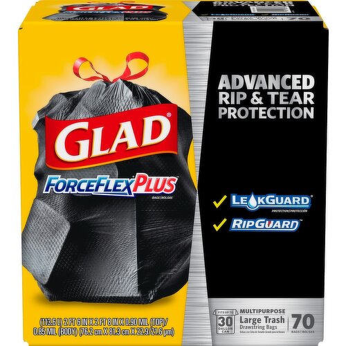 Glad Force Flex 30 gallon Bags