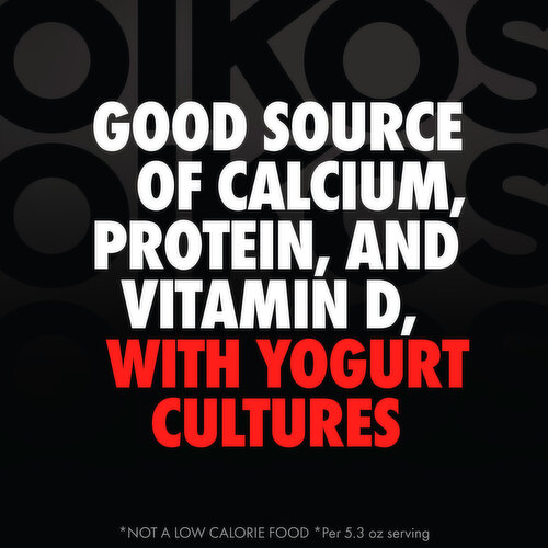 Oikos Triple Zero Nonfat Strawberry Flavored Yogurt