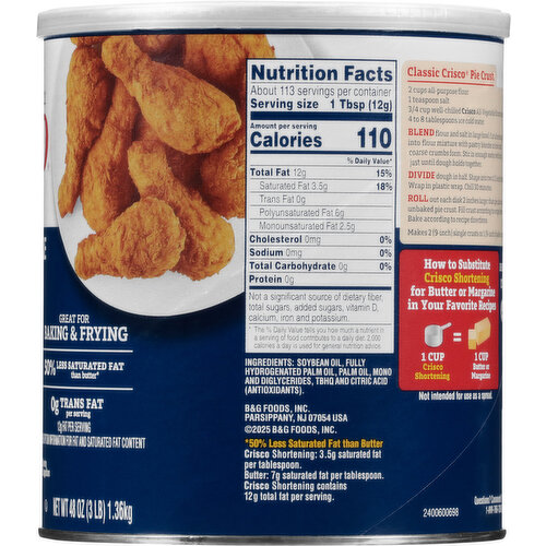 Crisco All-Vegetable Shortening