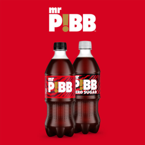 Pibb Mr.  Cherry Soda Soft Drink Bottle