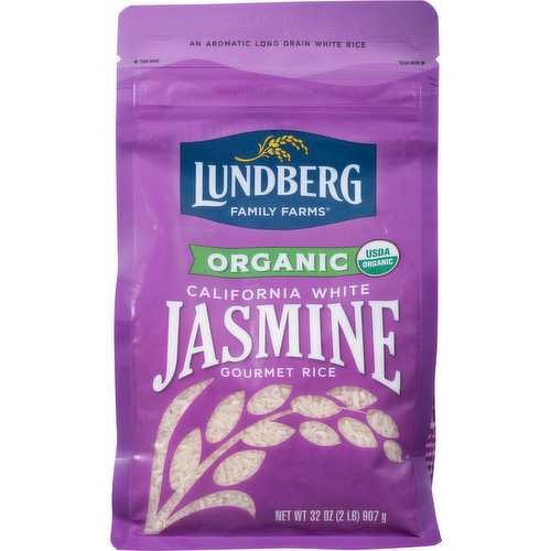 Lundberg Gourmet Rice, Organic, California White Jasmine