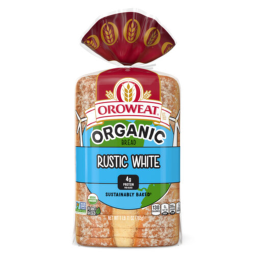 Oroweat Organic Rustic White Plain Bread, 27 oz