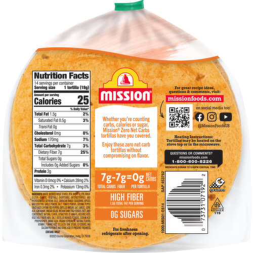 Mission Sriracha Ranch Tortillas