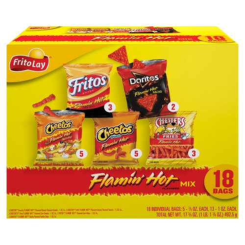 Frito Lay Snack Mix, Flamin' Hot Flavored