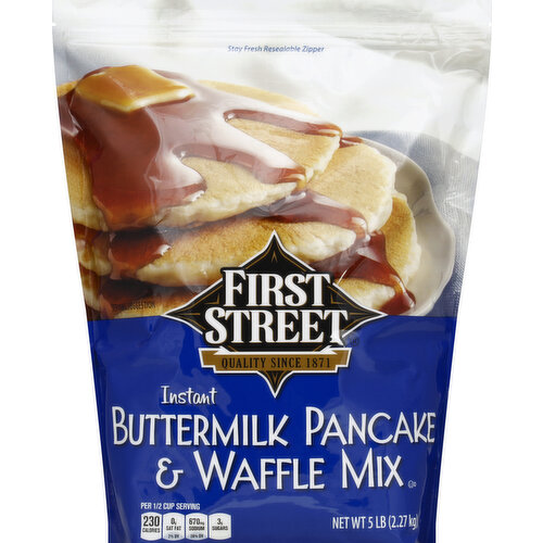 First Street Pancake & Waffle Mix, Instant, Buttermilk