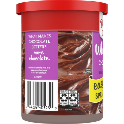 Duncan Hines Frosting, Chocolate, Whipped