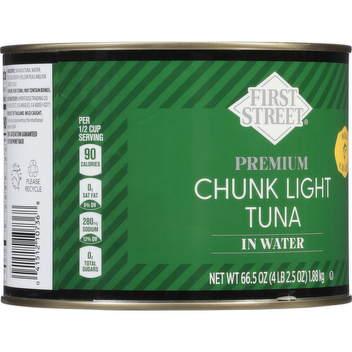 First Street Tuna, in Water, Chunk Light, Premium