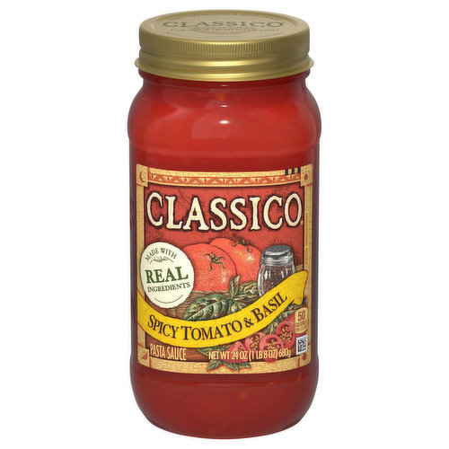 Classico Pasta Sauce, Spicy Tomato & Basil