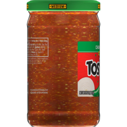 Tostitos Salsa, Chunky, Medium