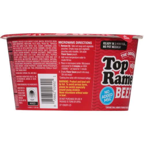 Nissin Ramen Noodle Soup, Beef Flavor