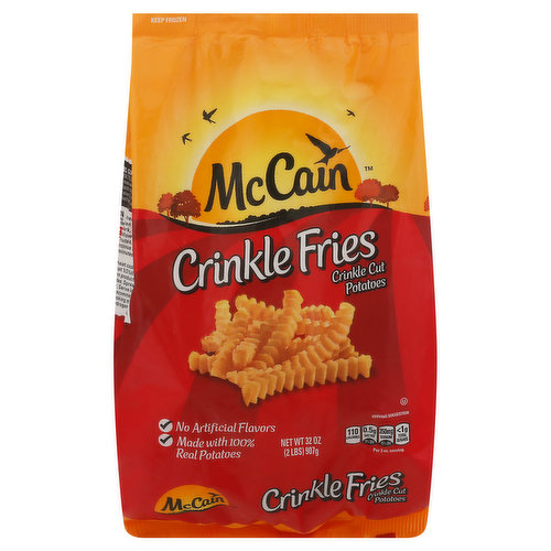 McCain Potatoes, Crinkle Fries, Cut