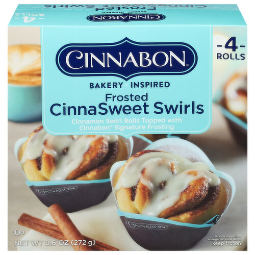 Cinnabon Cinnasweet Swirls, Frosted