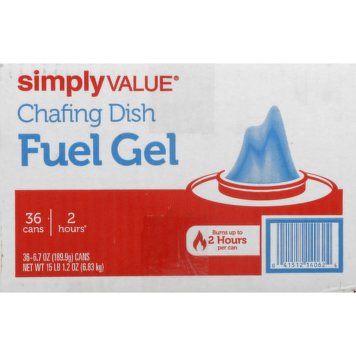 Simply Value Fuel Gel, Chafing Dish, Cans