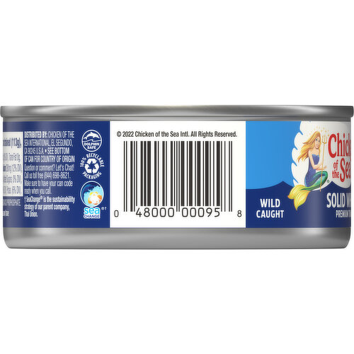 Chicken of the Sea Tuna, in Water, Premium, Albacore