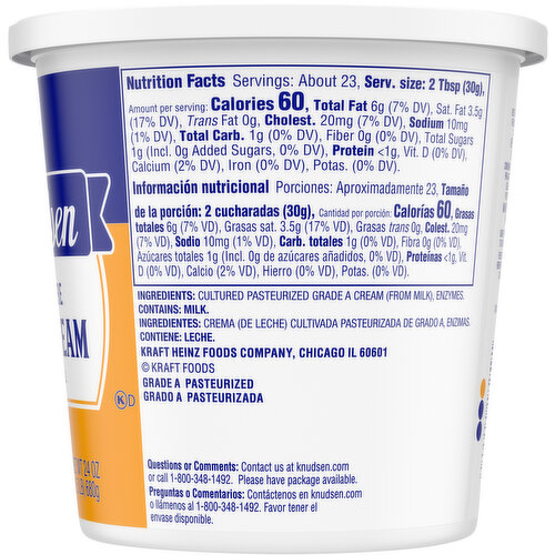 Knudsen Hampshire All Natural Sour Cream