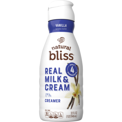 Coffeemate Natural Bliss Vanilla Creamer 32 oz