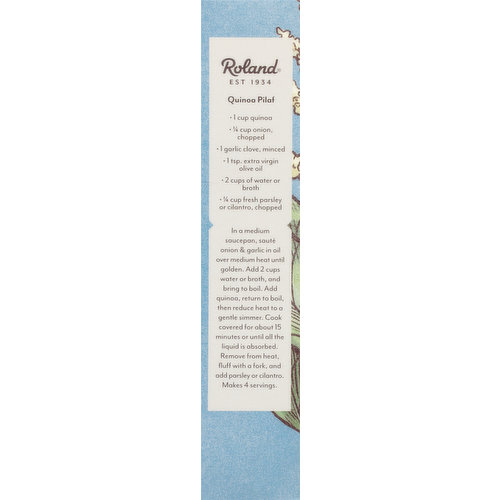 Roland Quinoa, Organic, White, Pre-Washed