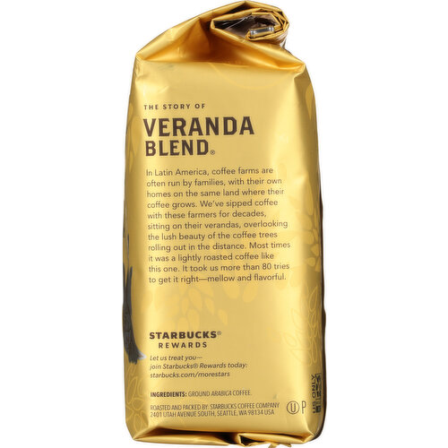 Starbucks Coffee, Ground, Blonde Roast, Veranda Blend