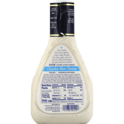 Ken's Steak House Chunky Blue Cheese Salad Dressing