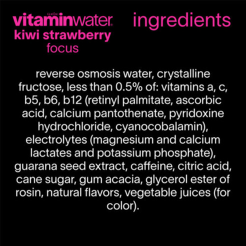 vitaminwater Focus Bottles