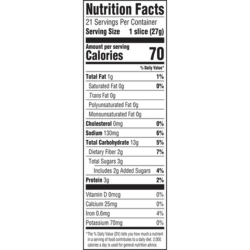 Oroweat Organic Whole Wheat Thin Sliced Bread, 20 oz