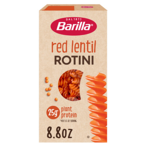 Barilla Legume Red Lentil Gluten Free Rotini Pasta