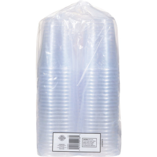 First Street Party Tumblers, Plastic, Crystal Clear, 10 Ounce