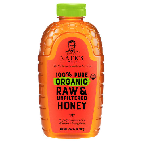 Nature Nate's Honey Co. Honey, Organic, Raw & Unfiltered