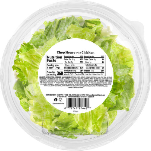 Bonduelle Bowls, Chop House with Chicken