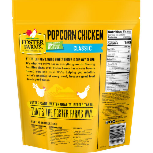 Foster Farms Classic Popcorn Chicken 24oz