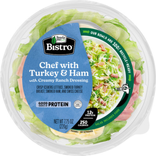 Ready Pac Bistro Chef with Turkey & Ham Salad