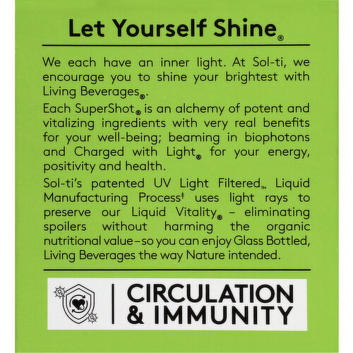 Sol-Ti Living Beverage, Ginger, SuperShot