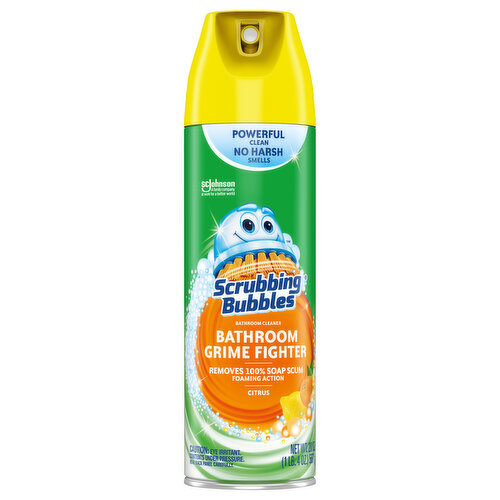 Scrubbing Bubbles Bathroom Grime Fighter, Disinfectant, Citrus