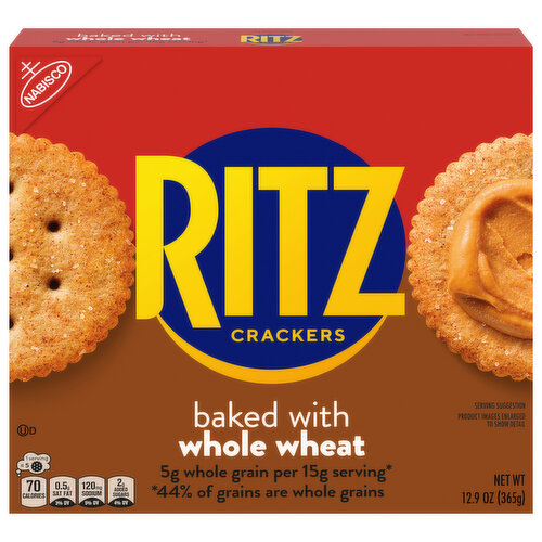 Ritz Crackers, Baked with Whole Wheat