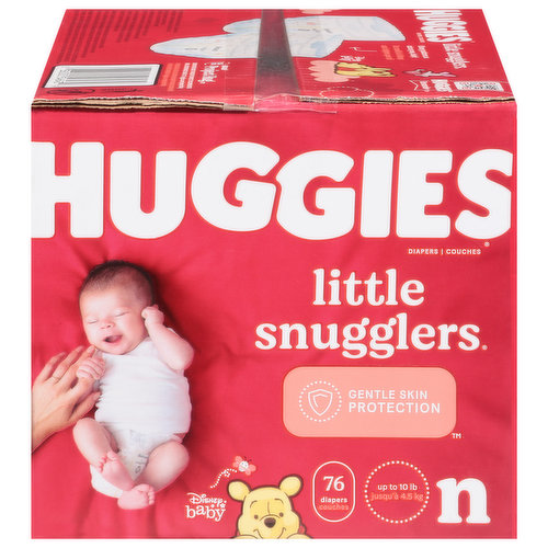Huggies Little Snugglers Baby Diapers Size Newborn (up to 10 lbs