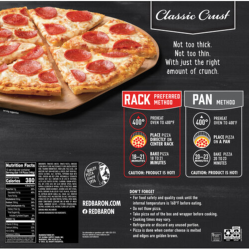 Red Baron Classic Crust Pepperoni Pizza