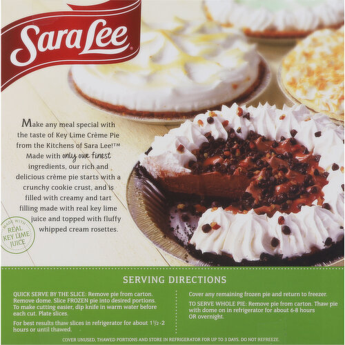 Sara Lee Pie, Key Lime Creme