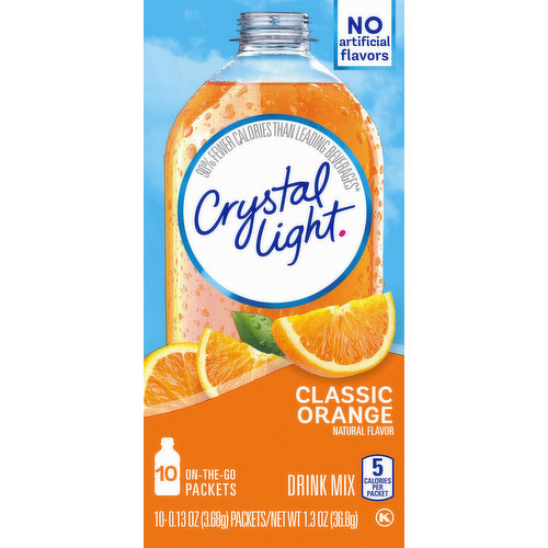 Crystal Light Classic Orange Powdered Drink Mix