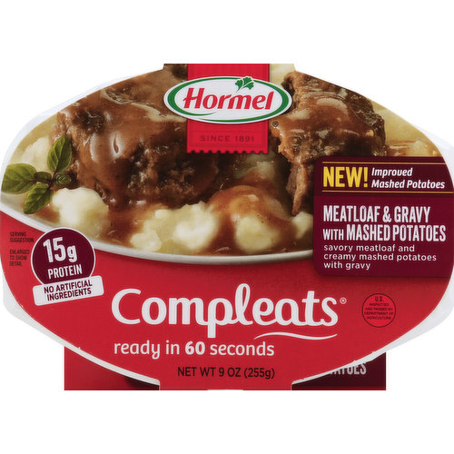 Hormel Meatloaf & Gravy, with Mashed Potatoes
