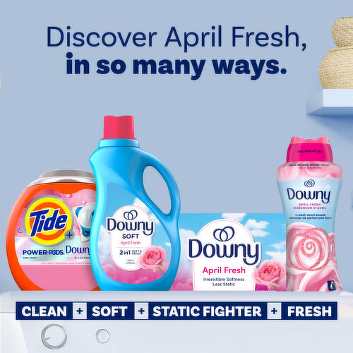Downy Fabric Softener Dryer Sheets, April Fresh